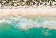Neal Pritchard: aerial view of Perth beach coastline
