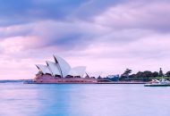 Neal Pritchard: A view of the Sydney Opera House in NSW with a purple tinted sky
